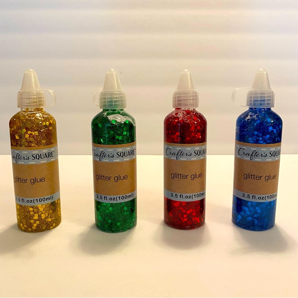 Set of 4 Kids Crafting Glitter Glue